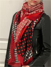  Abstract Scarf Red | Escapade Fashion