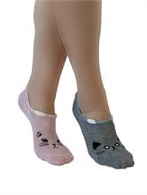  Set 2 Funny Socks Pink-Grey | Escapade Fashion