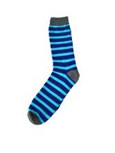  Stylish Line Socks Light Blue | Escapade Fashion