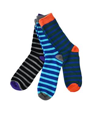 Stylish Line Socks Light Blue Size 41-44 | Escapade Fashion